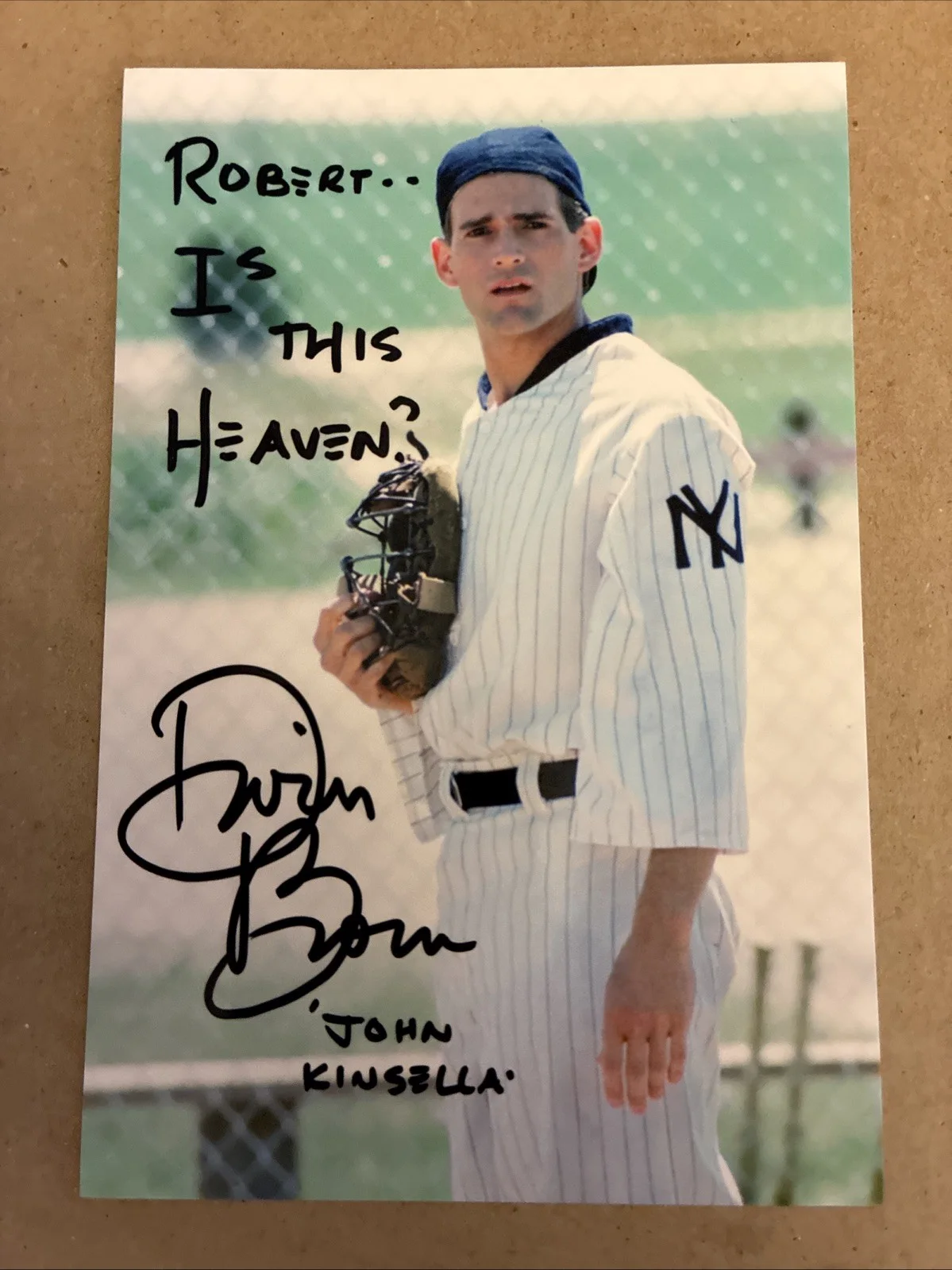 Dwier Brown — Dwier Brown Field of Dreams Legend Actor Hand Signed 4x6 Photo - To: Robert