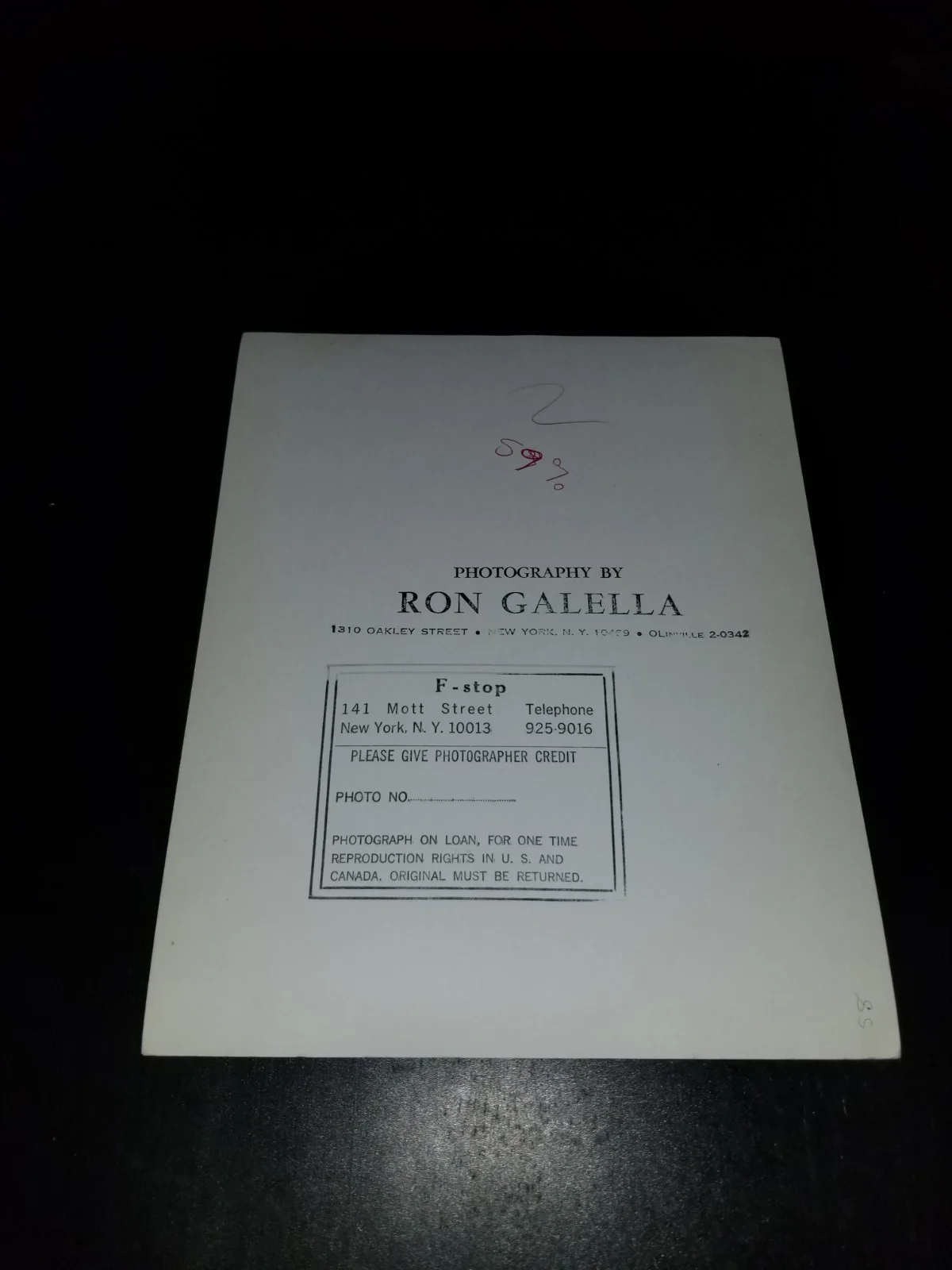 VINTAGE Ron Galella Original Press Photo - CANDICE BERGEN - Studio Stamps, изображение 2