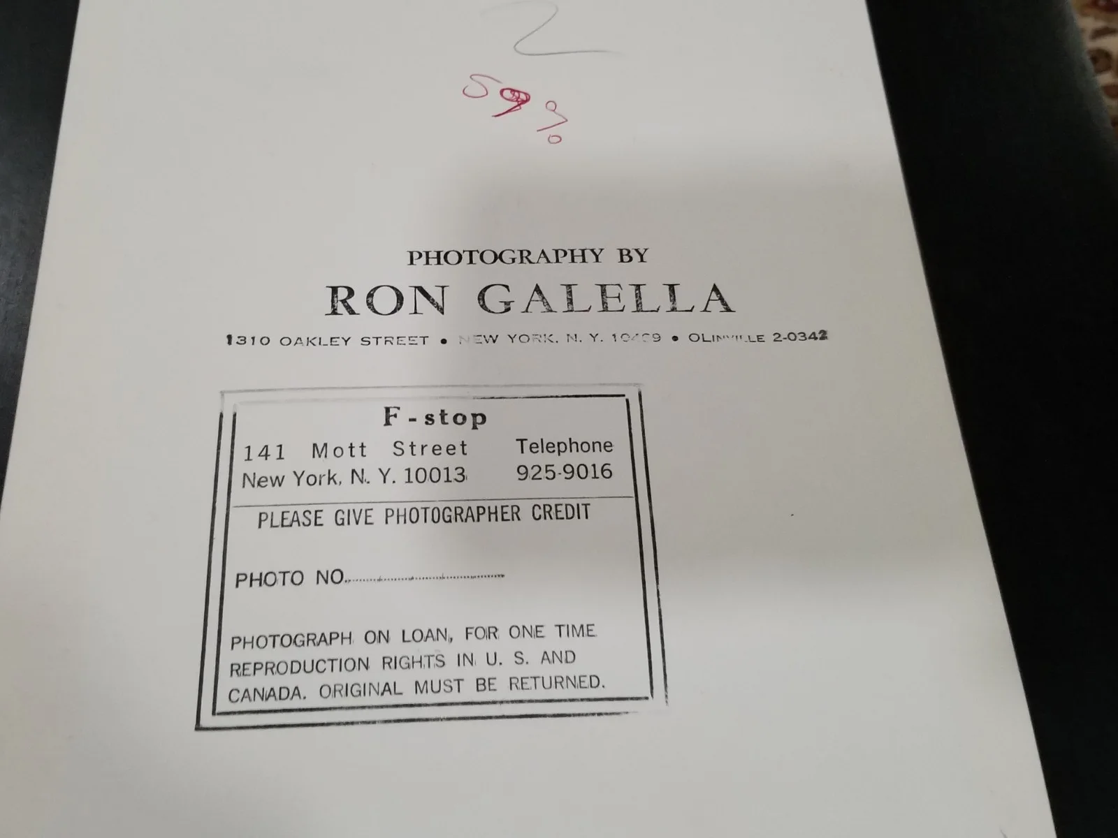 VINTAGE Ron Galella Original Press Photo - CANDICE BERGEN - Studio Stamps, изображение 3