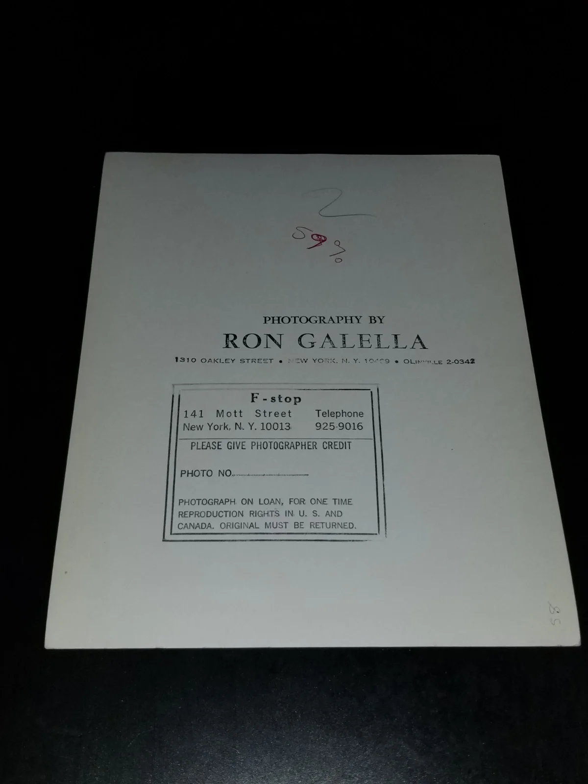 VINTAGE Ron Galella Original Press Photo - CANDICE BERGEN - Studio Stamps, изображение 4