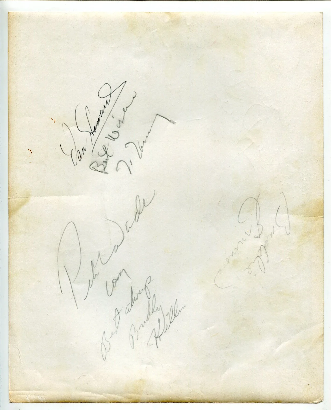 Ray Price The Cherokee Cowboy Signed Photo, Signed on Back By Band Members, image 4