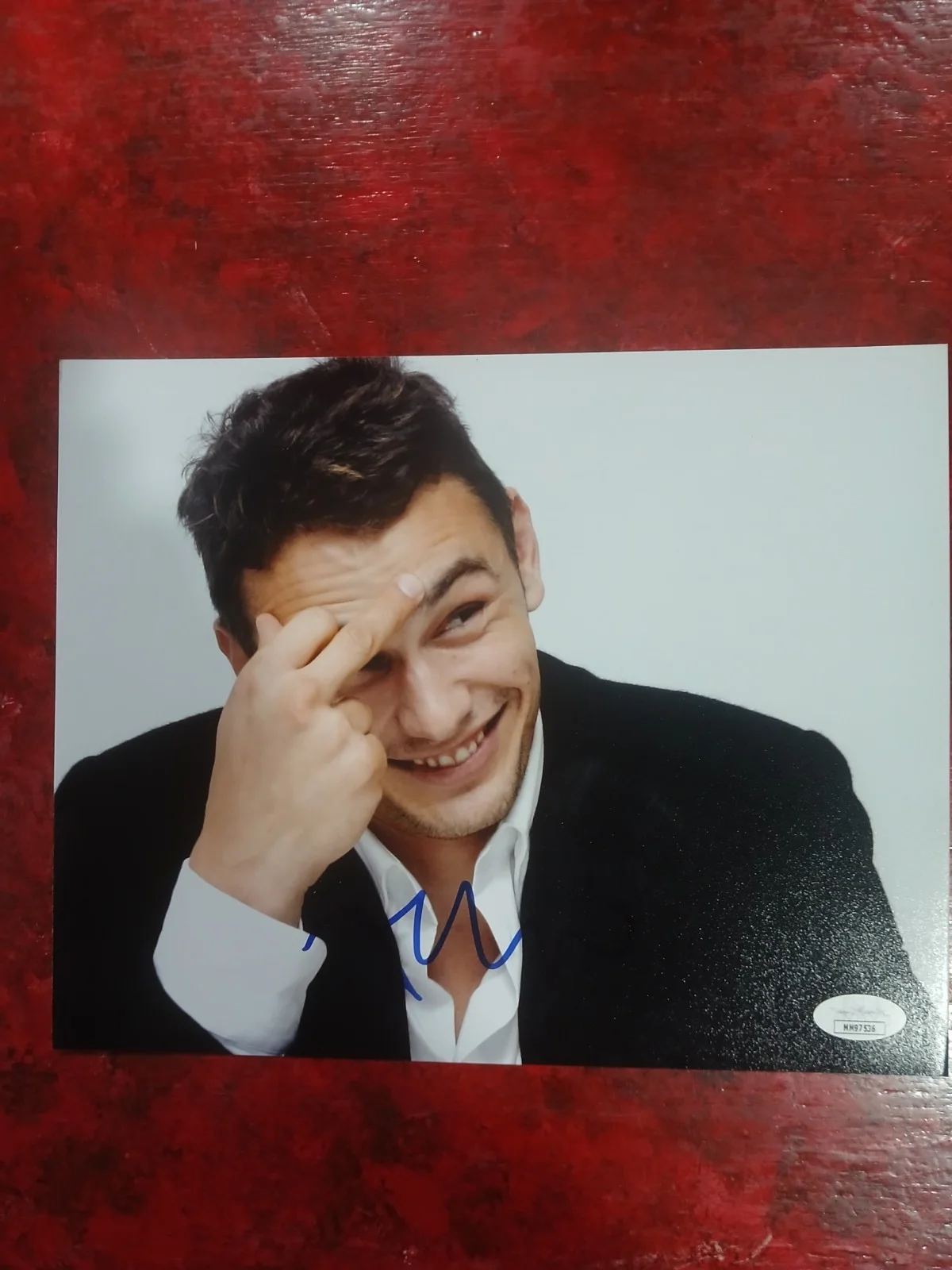 James Franco — James Franco Autograph "Middle Finger" JSA & Glittergraphs 8x10, изображение 2
