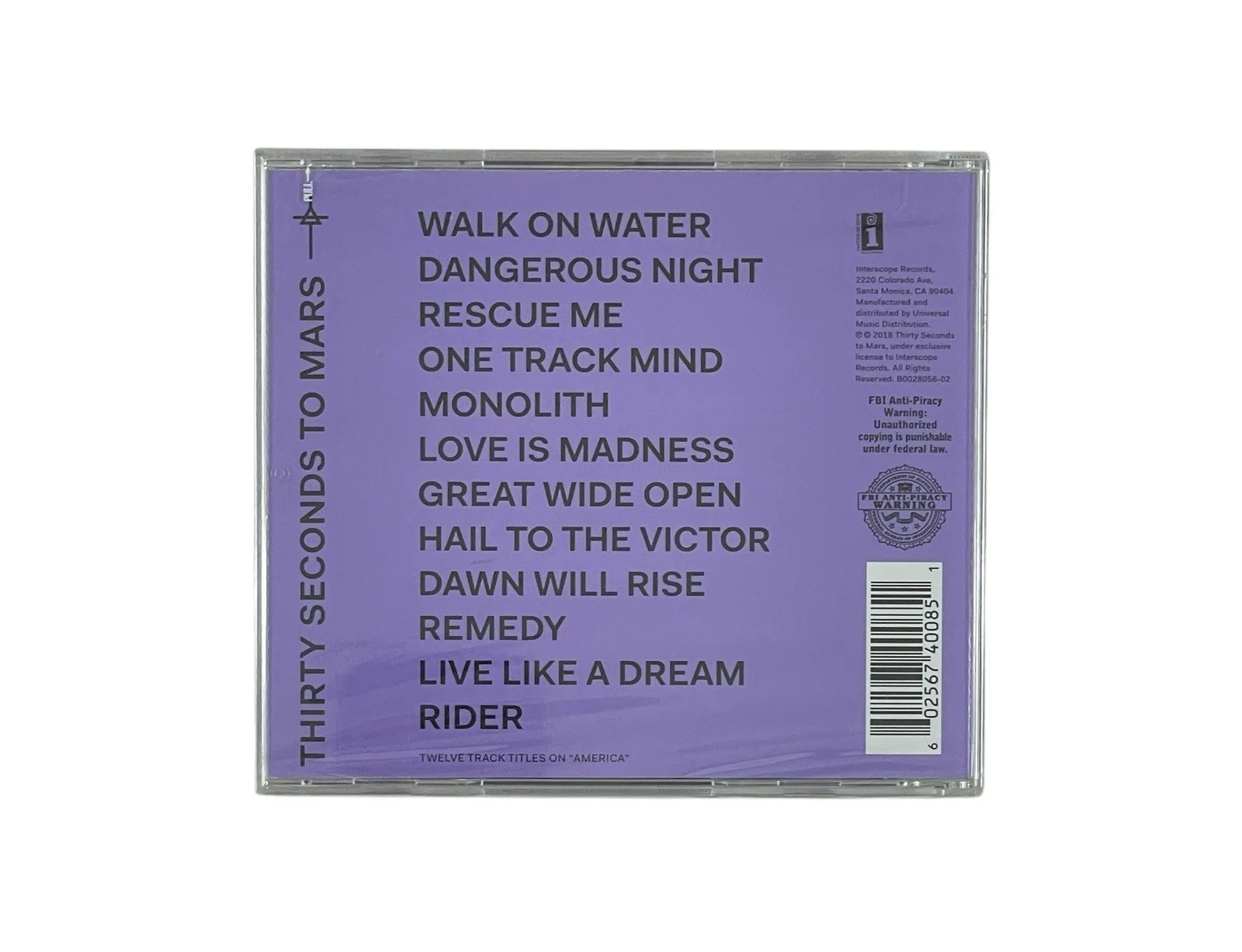 Jared Leto Autographed Signed Thirty Seconds To Mars America CD ACOA Certified, изображение 5