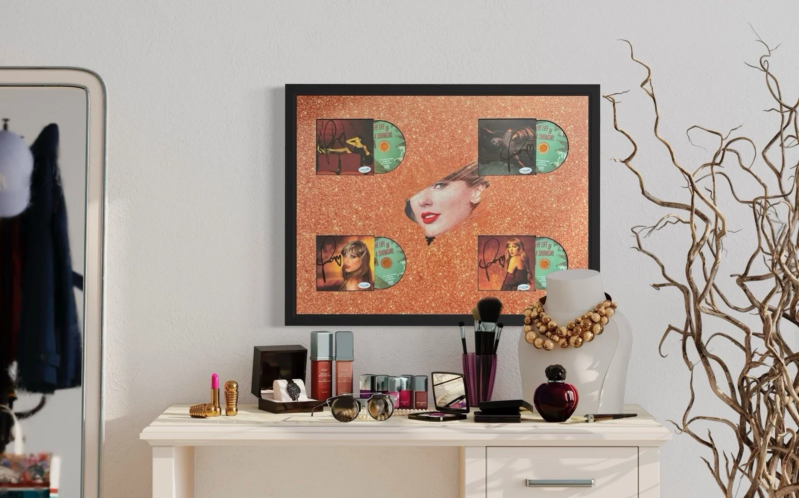 taylor swift — Taylor Swift Four-Signature Showgirl 24x18 Display | One-of-One | ACOA, изображение 2
