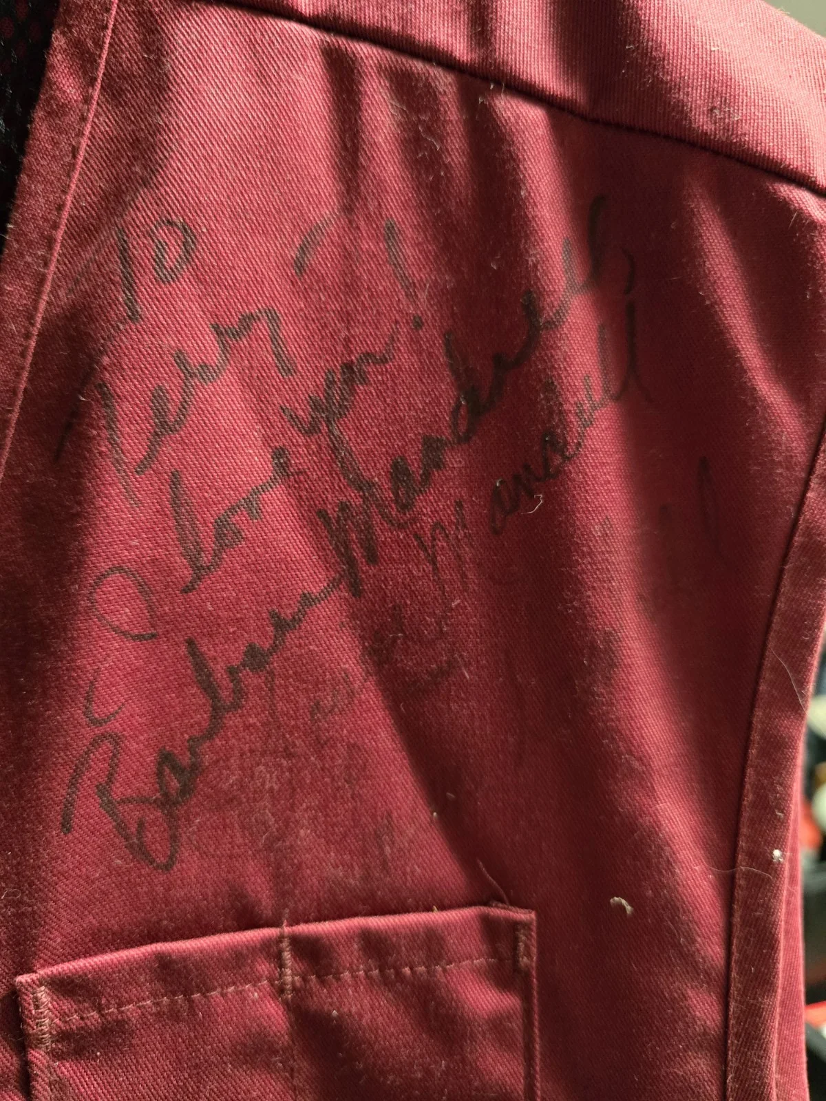 Louise Mandrell Wine Celebrity Shoot Vest Signed By Barbara & Others To Terry..., изображение 3