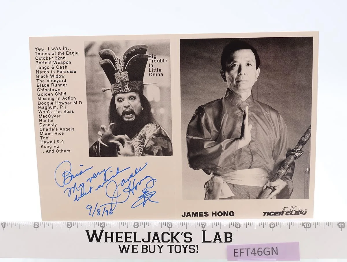 James Hon — David Lo Pan Big Trouble in Little China James Hong AUTOGRAPHED 6x8 Photo