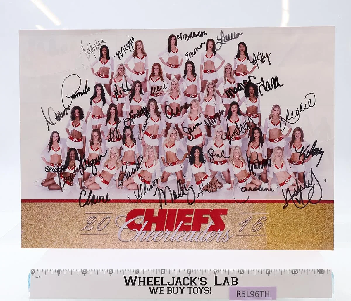 James Hon — Kansas City Chiefs Cheerleaders Team 2016 10x13.5 AUTOGRAPHED Picture