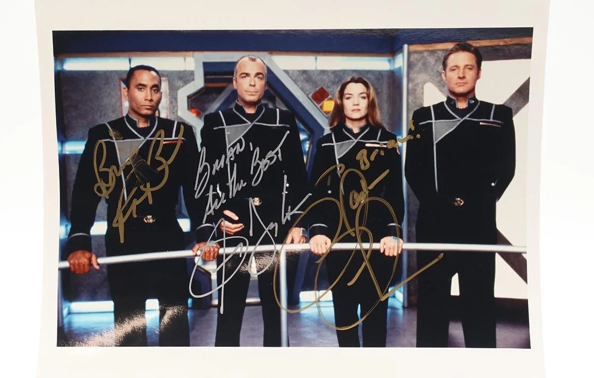 Claudia Christian — Cast of Babylon 5 Christian Doyle Biggs AUTOGRAPHED 8x10 Picture, image 3