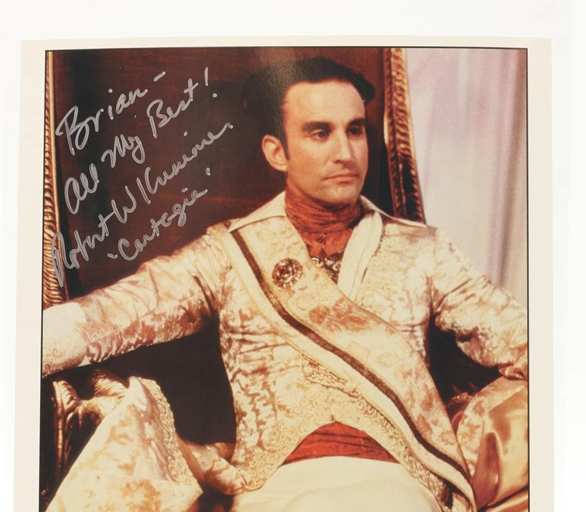 Robert W. Krimmer — Centauri Emperor Cartagia Babylon 5 Robert W. Krimmer AUTOGRAPHED 8x10 Photo, image 3