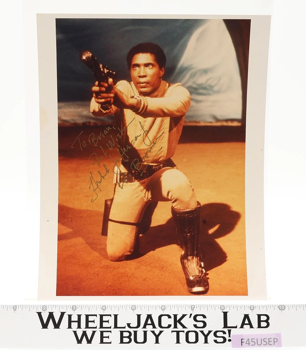 Herbert Jefferson Jr — LT. Boomer Battlestar Galactica Herbert Jefferson Jr. AUTOGRAPHED 8x10 Photo