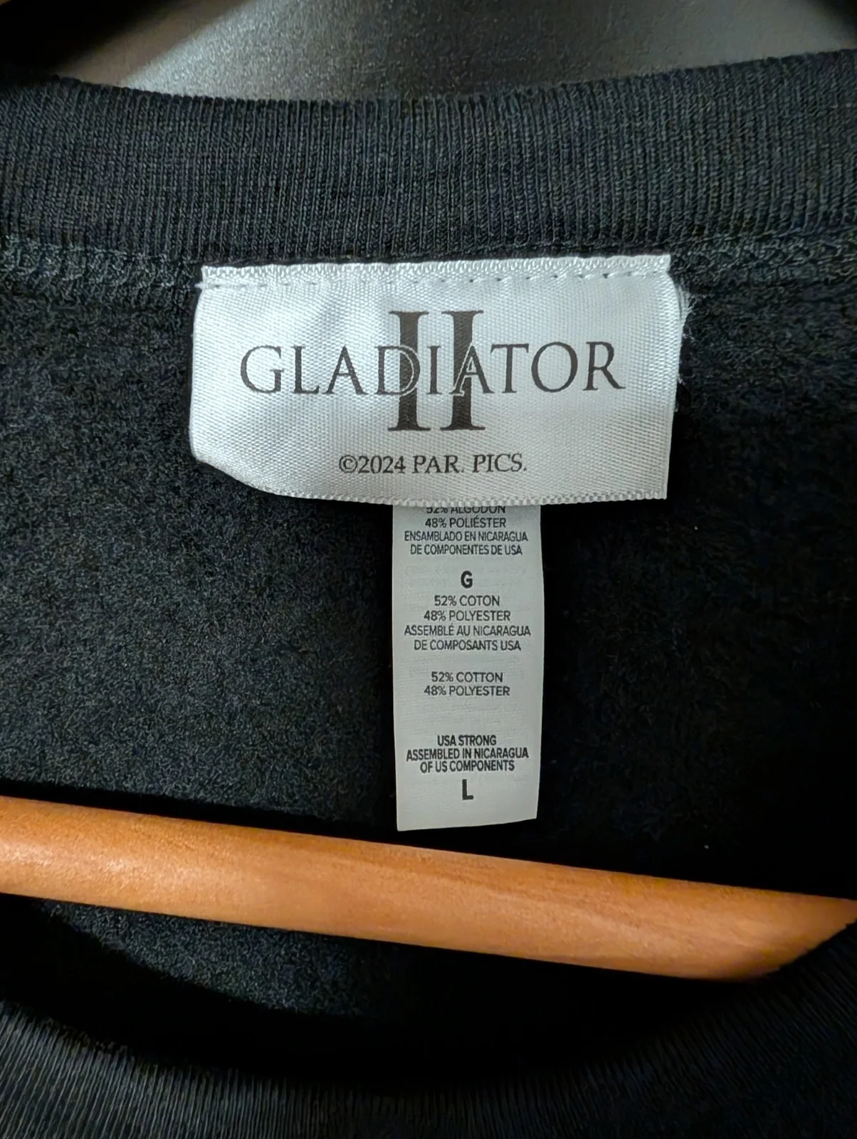 Gladiator 2 II Film Movie Promo Jumper NEW Large L Strength & Honour Paramount, изображение 3