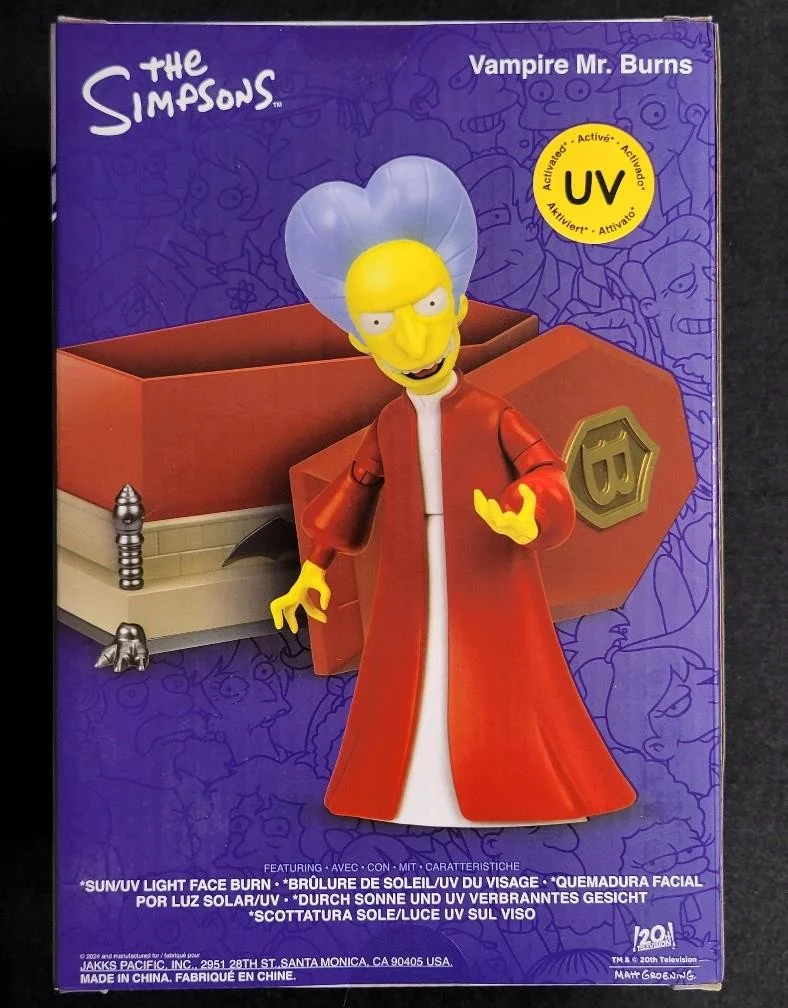 Matt Groening — Matt Groening signed sketch Vampire Mr. Burns Action Figure autograph ~ JSA, image 5