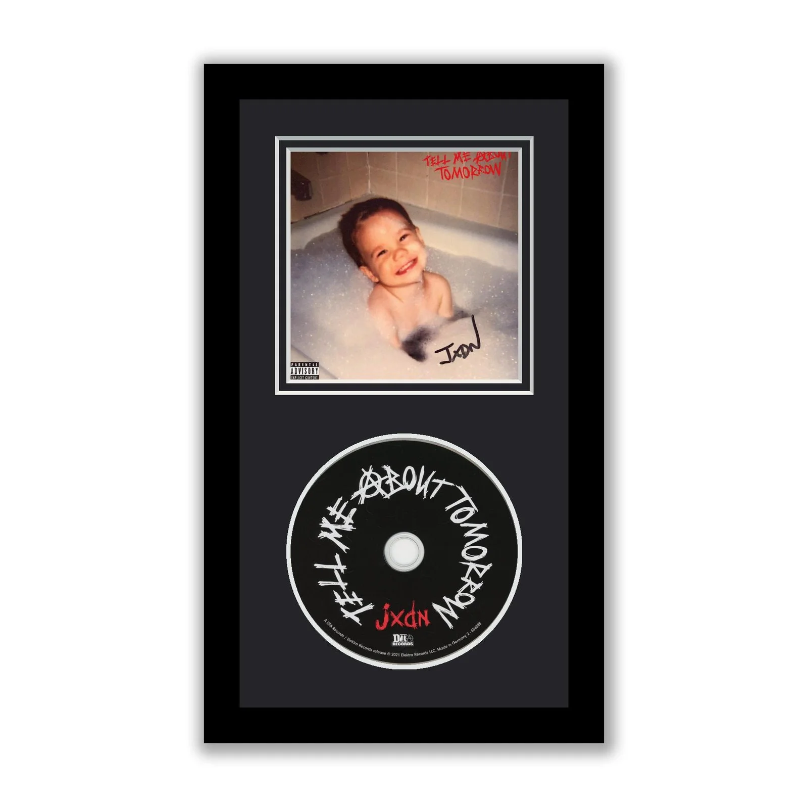 jxdn — jxdn Autographed Signed Framed CD Tell Me About Tomorrow ACOA
