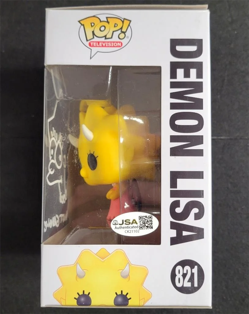 Matt Groening — Matt Groening signed sketch The Simpsons Demon Lisa Funko Pop! 821 autograph JSA, изображение 4