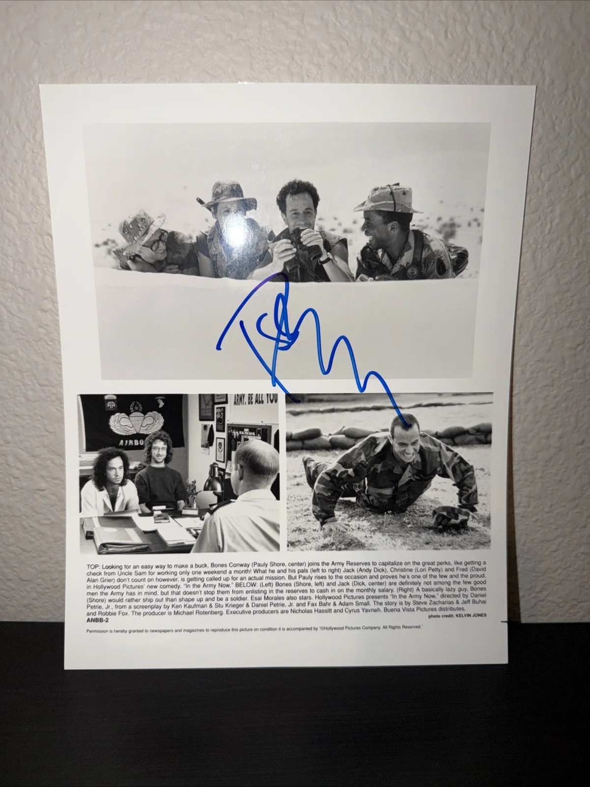 Pauly Shore — Pauly Shore Signed 8x10 Photo Autograph Lobby Card