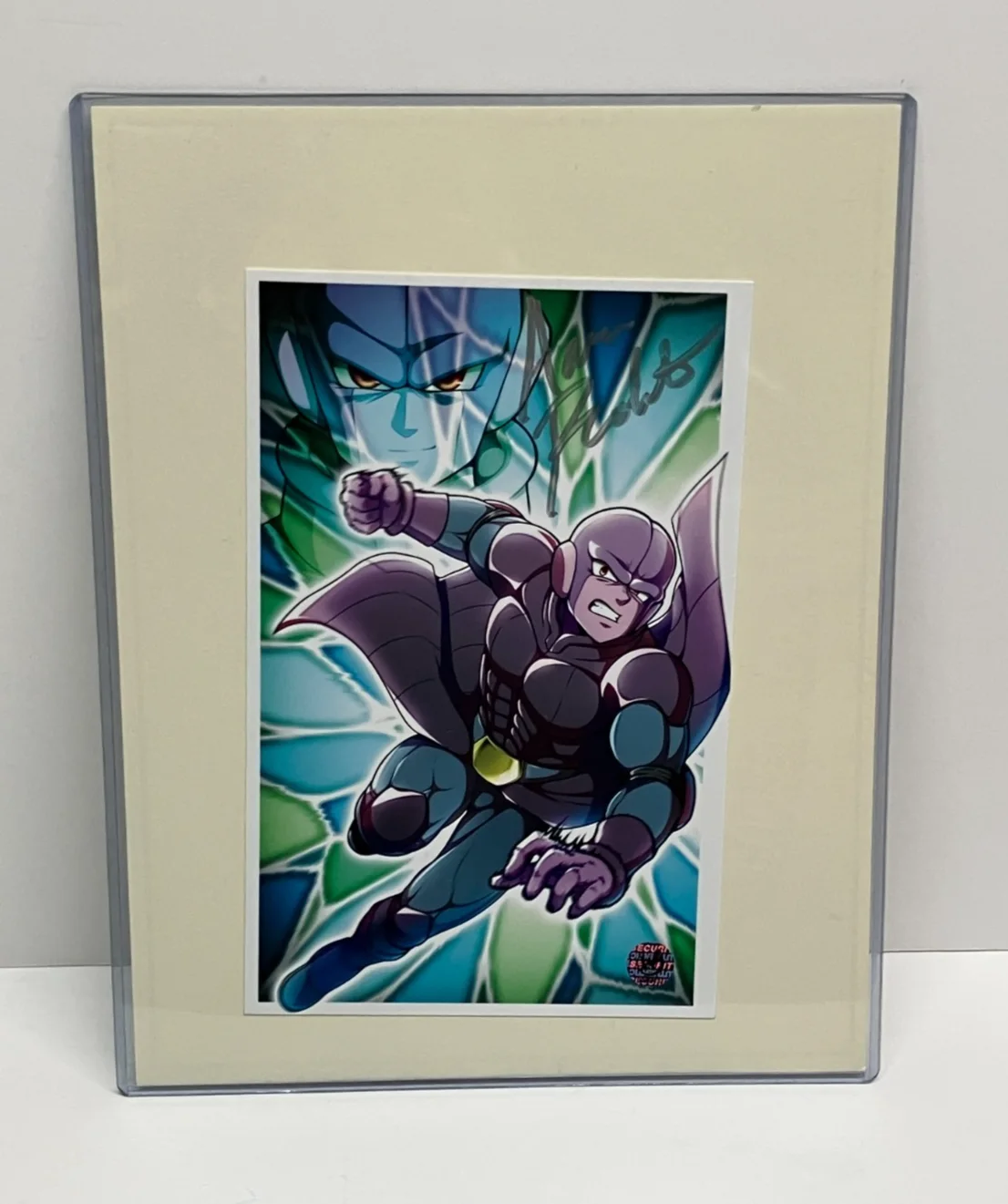 Aaron Roberts — Aaron Roberts "Dragon Ball Xenoverse" Hand Signed 8.5 x 5.5 Artwork Card w- COA