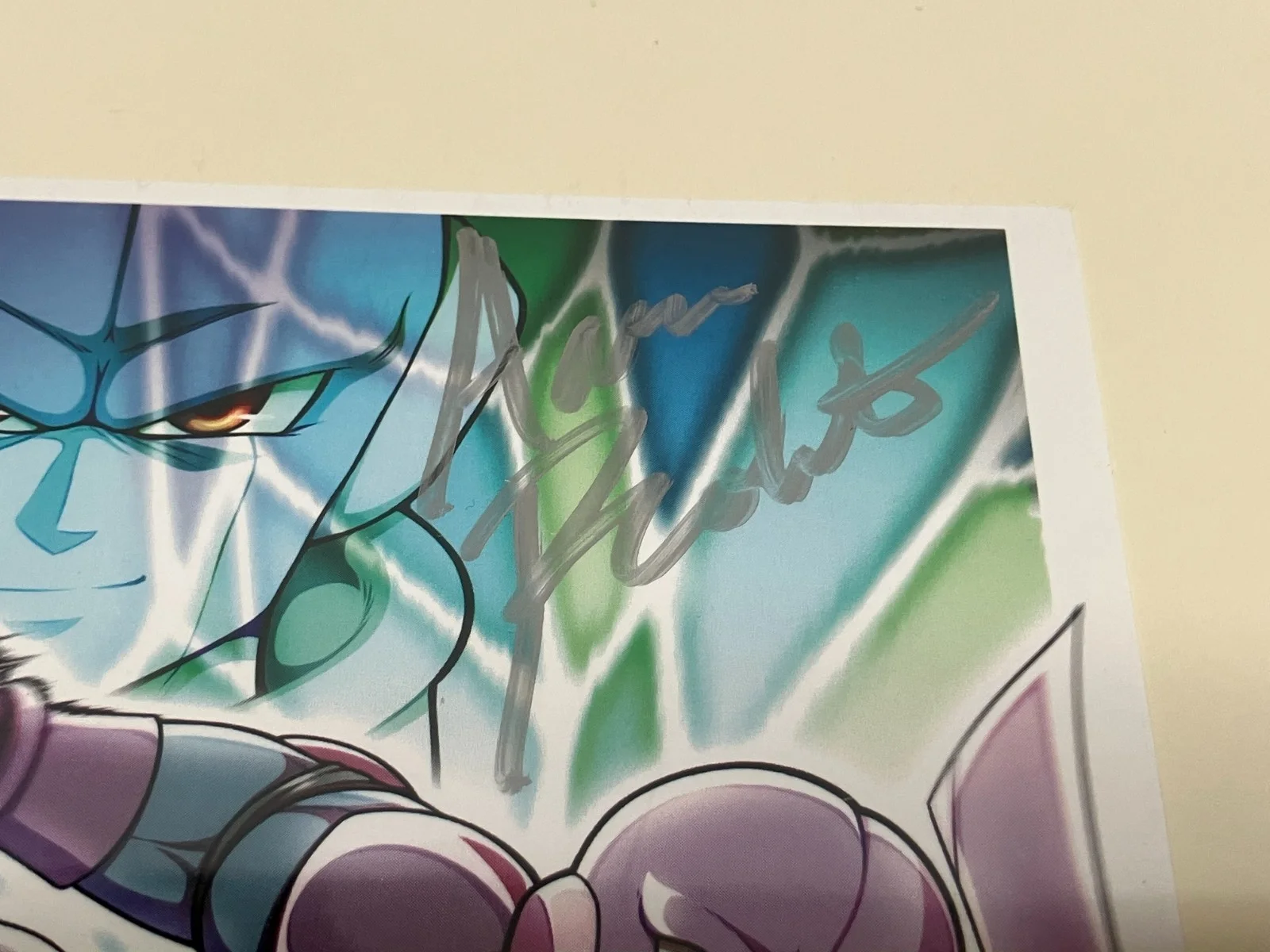 Aaron Roberts — Aaron Roberts "Dragon Ball Xenoverse" Hand Signed 8.5 x 5.5 Artwork Card w- COA, изображение 2