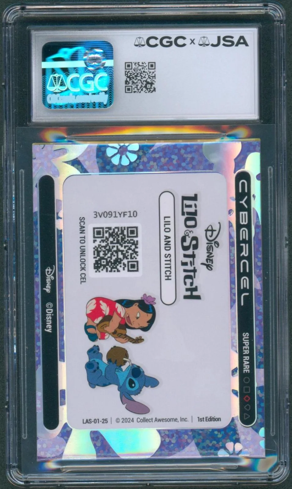 Chris Sanders — Chris Sanders Signed Lilo & Stitch Card Super Rare Cybercel Auto CGC x JSA SLAB, image 2
