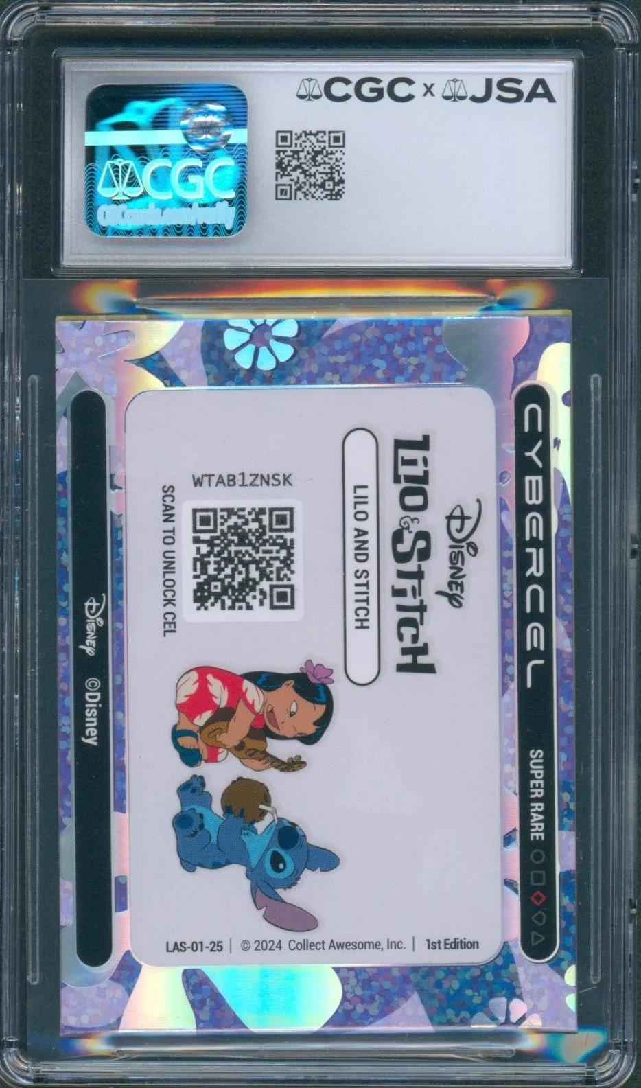 Chris Sanders — Chris Sanders Signed Lilo & Stitch Card Super Rare Cybercel Auto CGC x JSA SLAB, image 2