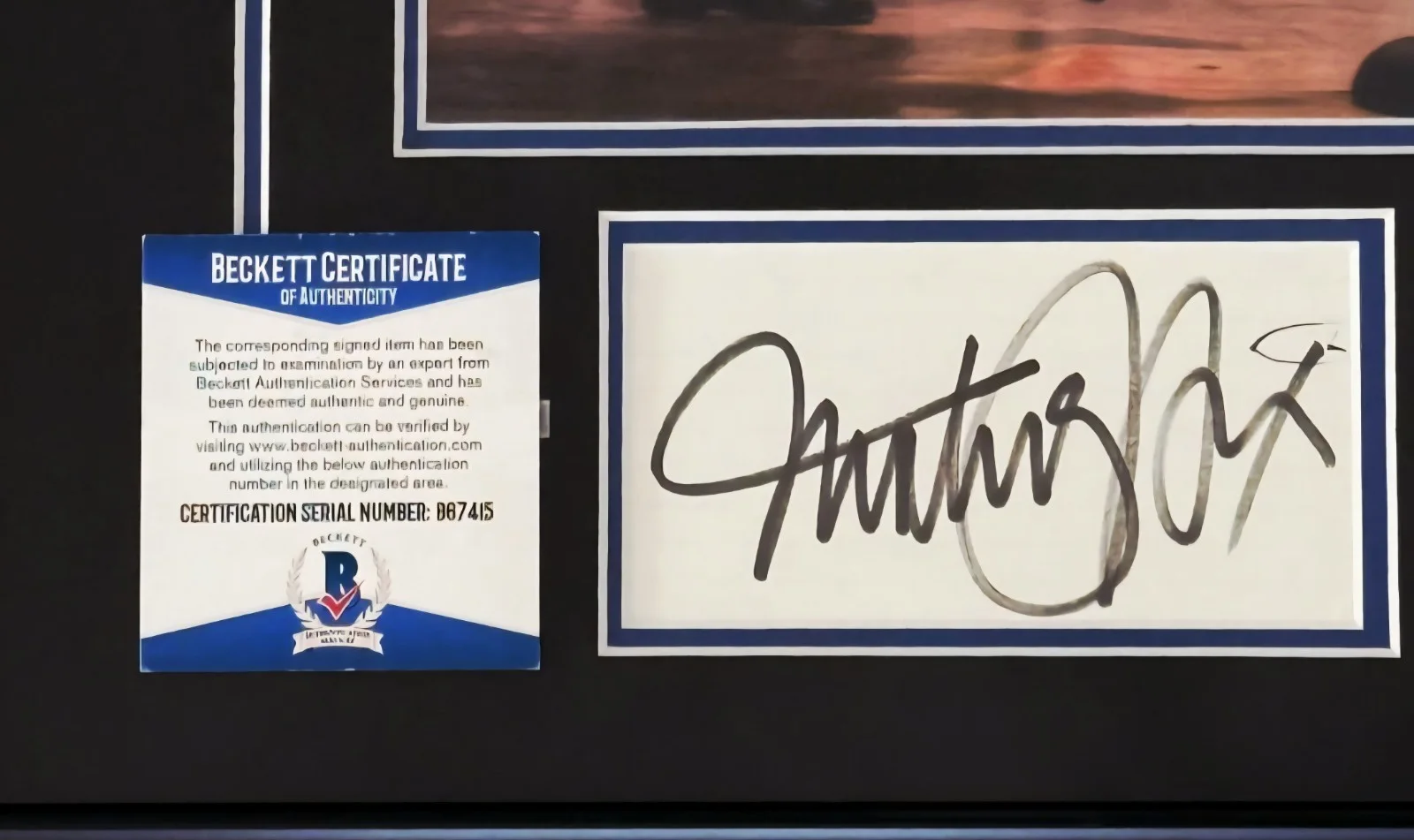 Michael J Fox — Michael J Fox Signed Cut Back to the Future Framed Display Beckett COA, image 2
