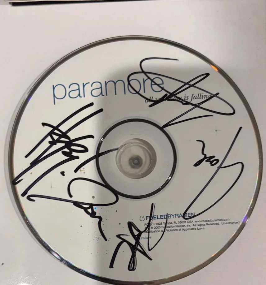 PARAMORE HAYLEY WILLIAMS +3 All We Know is Falling CD Signed JSA COA autograph, image 3