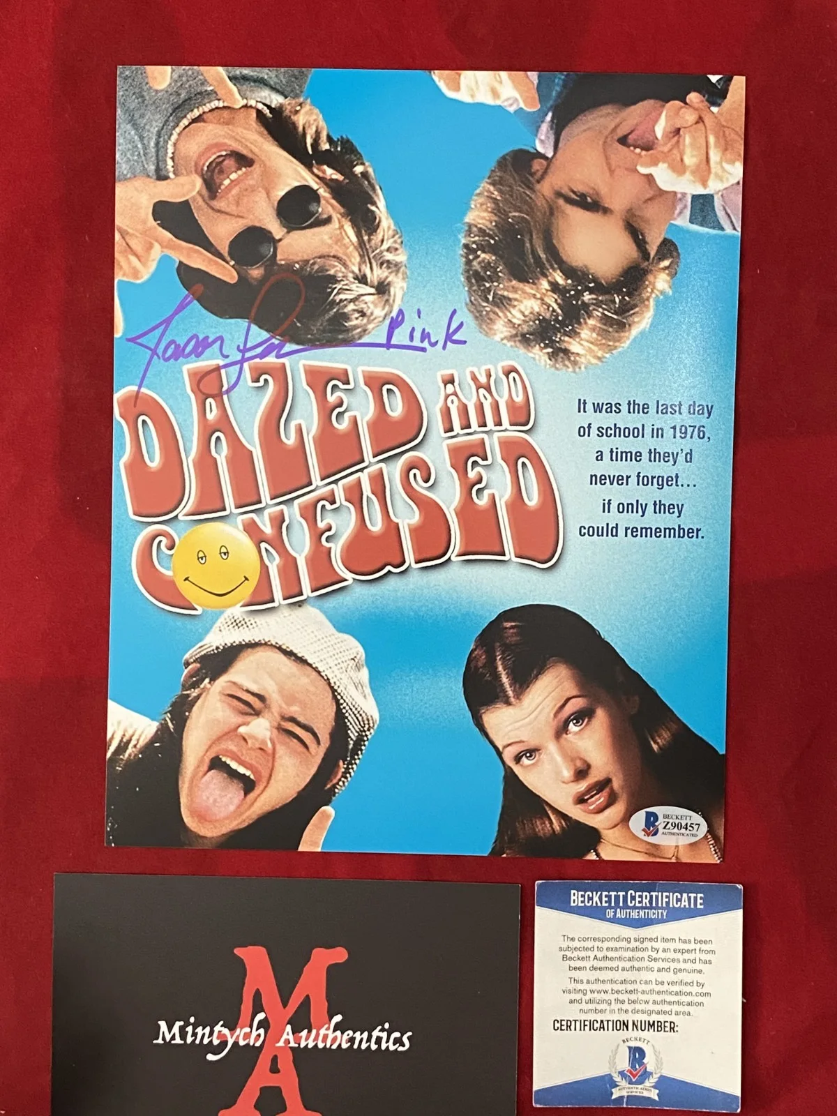 Jason London — Jason London autographed signed 8x10 photo Dazed and Confused Beckett COA