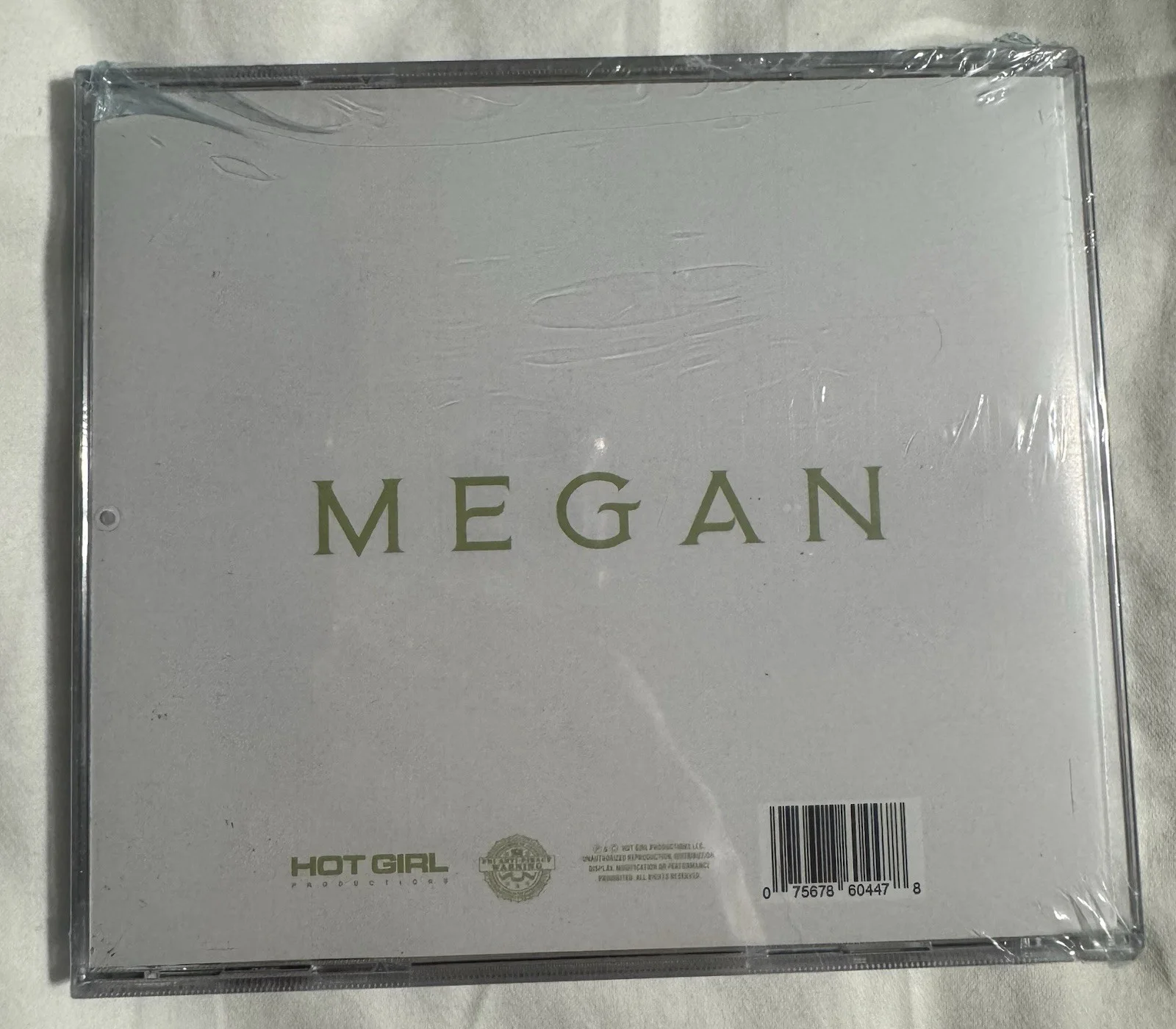 Megan Thee Stallion CD (white edition) with Signed booklet- NEW! Sealed!, image 4