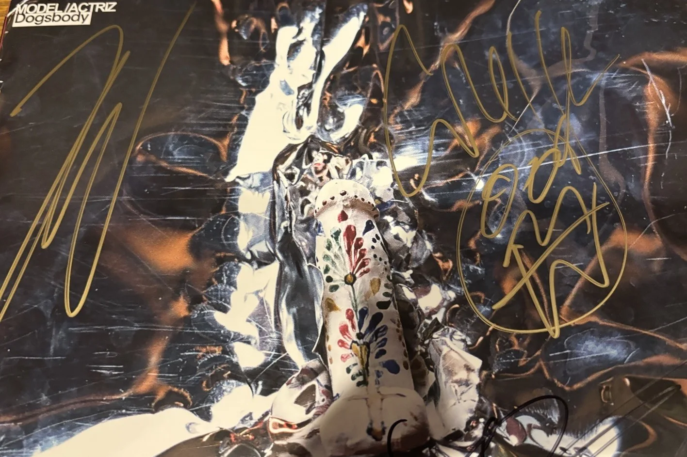 MODEL/ACTRIZ DOGSBODY SIGNED VINYL LP RECORD album Full Band autograph, image 4