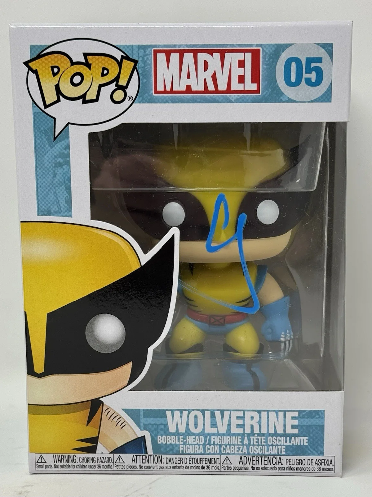 HUGH JACKMAN — Hugh Jackman Signed Autograph Wolverine Funko Pop X-Men Marvel #05 Logan ACOA, image 2