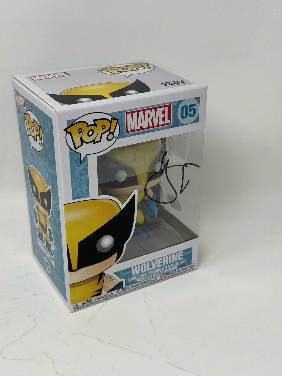 HUGH JACKMAN — Hugh Jackman Signed Autograph Wolverine Funko Pop X-Men Marvel #05 Logan ACOA, image 4
