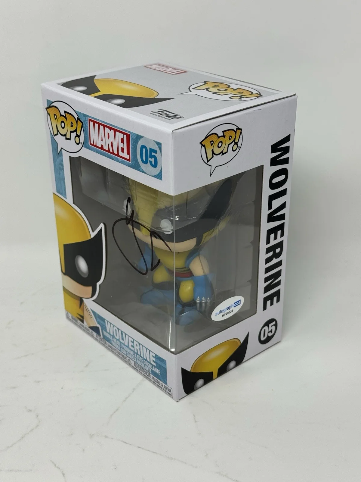 HUGH JACKMAN — Hugh Jackman Signed Autograph Wolverine Funko Pop X-Men Marvel #05 Logan ACOA, image 5