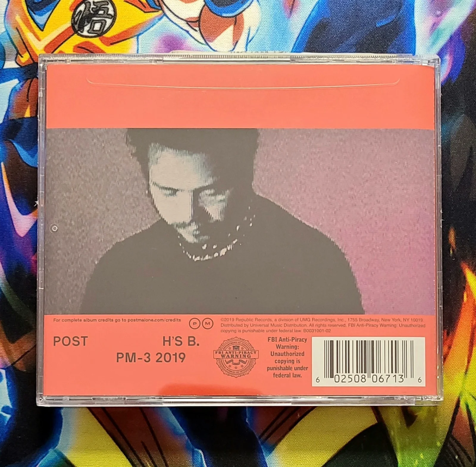 Post Malone Hollywood's Bleeding Signed CD Beckett Circles Cassette & Tour Pick, изображение 3