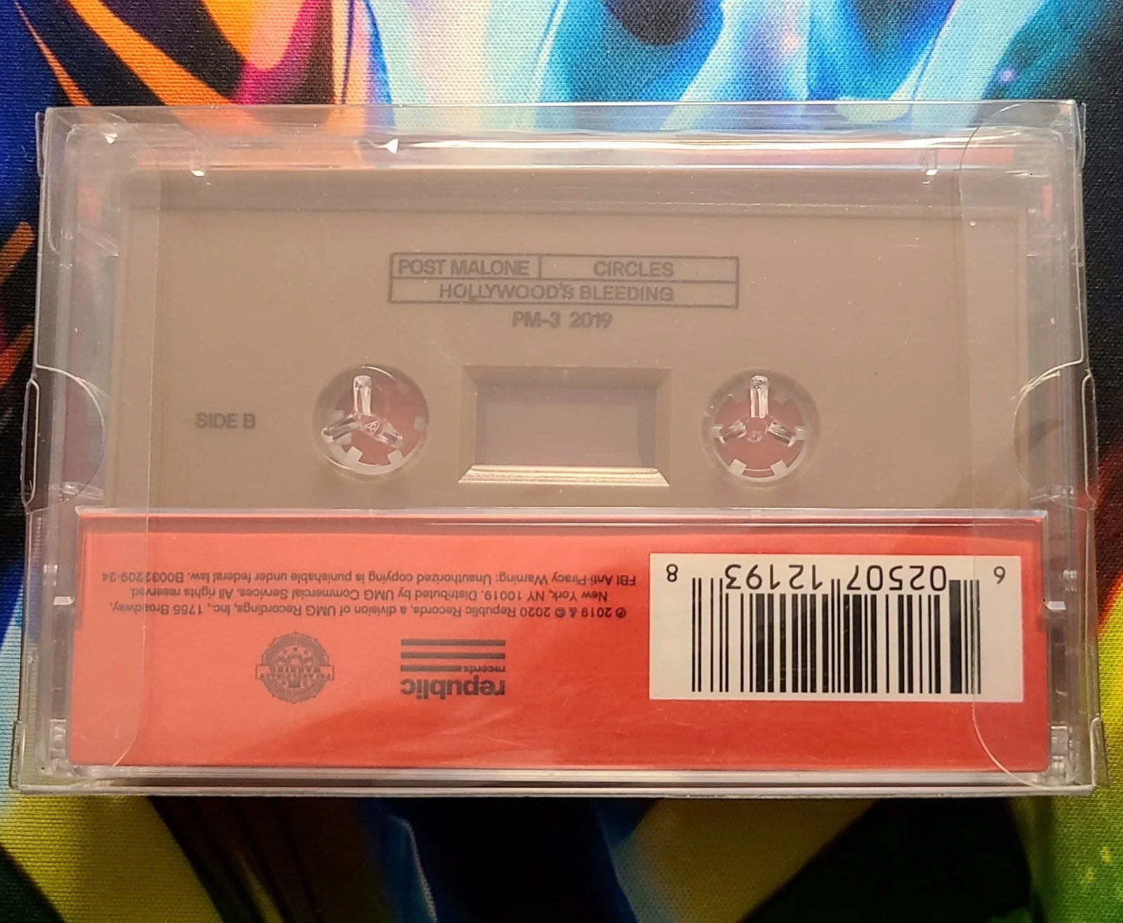 Post Malone Hollywood's Bleeding Signed CD Beckett Circles Cassette & Tour Pick, изображение 4