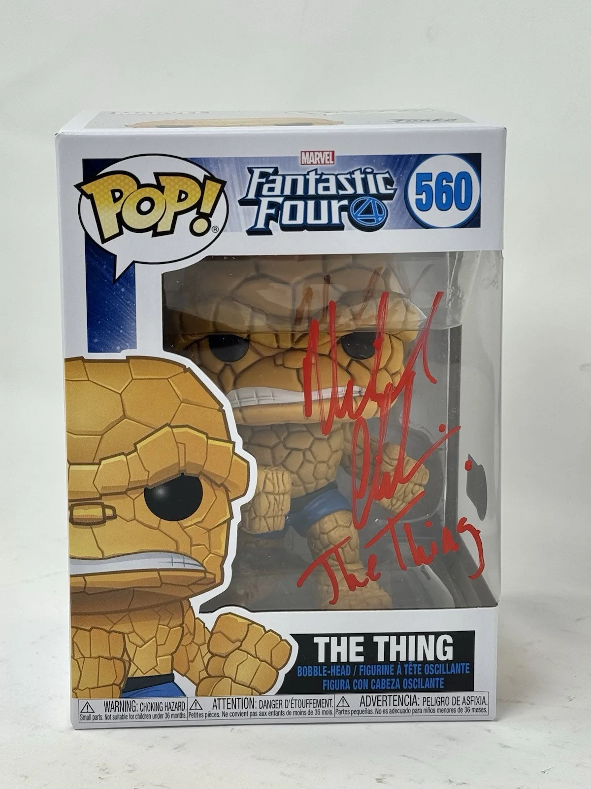 Michael Chiklis — Michael Chiklis Signed Fantastic Four The Thing Funko Pop Marvel Autograph BAS, image 2