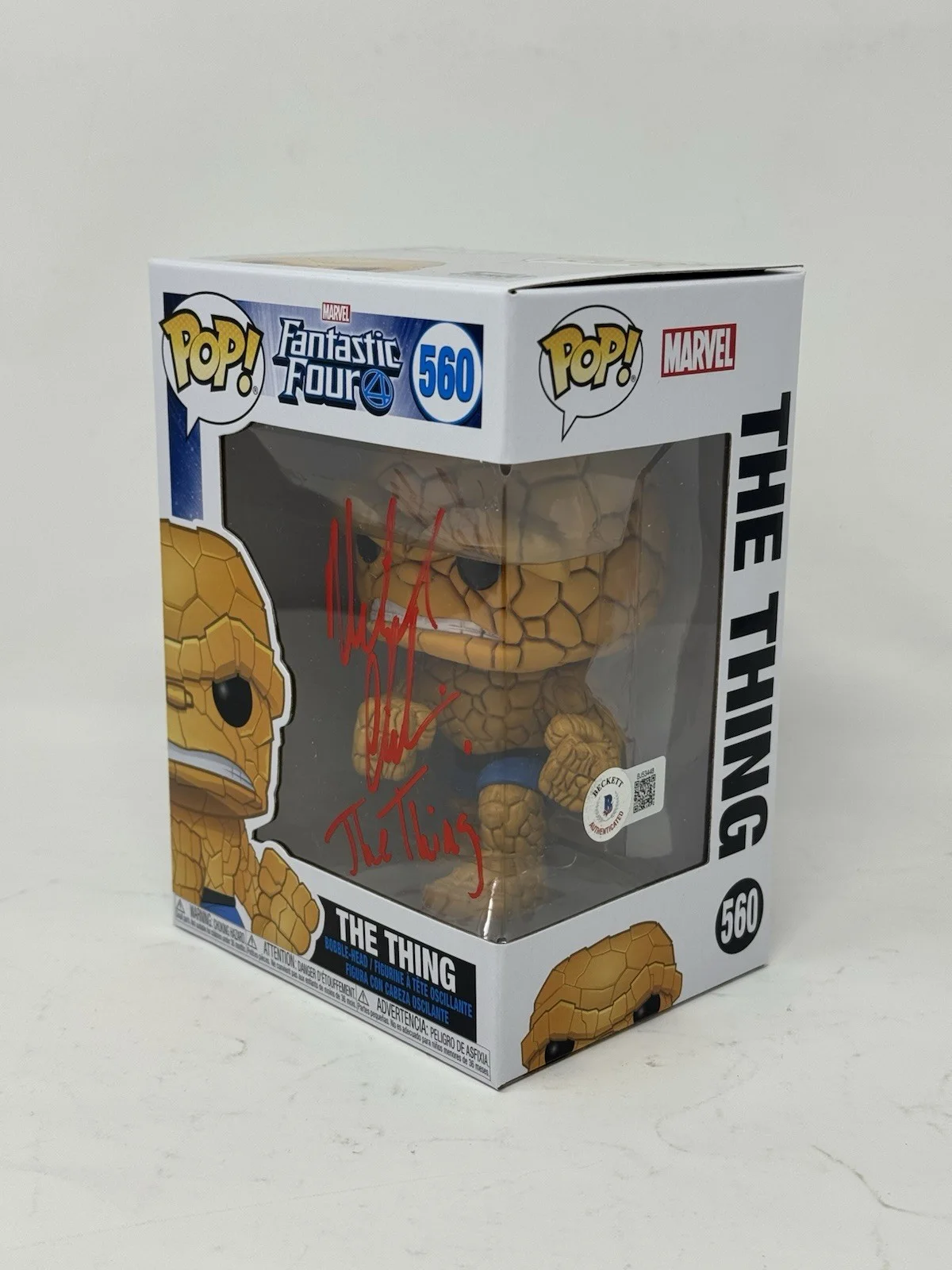 Michael Chiklis — Michael Chiklis Signed Fantastic Four The Thing Funko Pop Marvel Autograph BAS, image 3