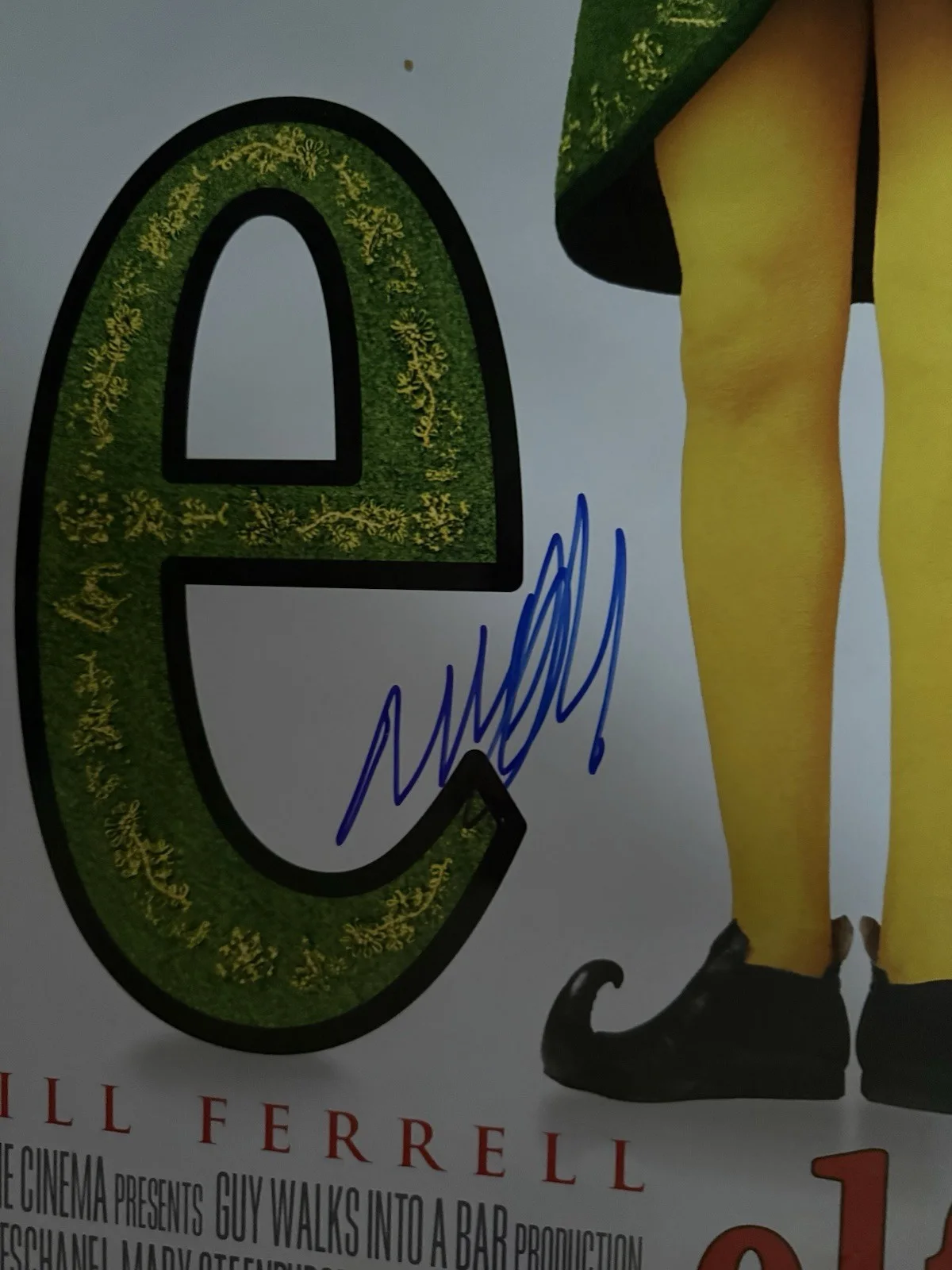 Will Ferrell Zooey Deschanel James Caan Bob Newhart, Ed Asner — Signed 27 X 40 DS Elf Movie Posters Will Ferrell James Caan Zooey Deschanel +4, image 3