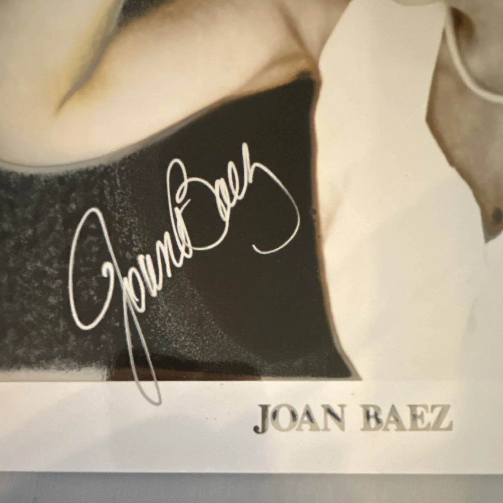 Joan Baez Signed 8x10 Photo, Original Autograph by Dan Borris, image 2