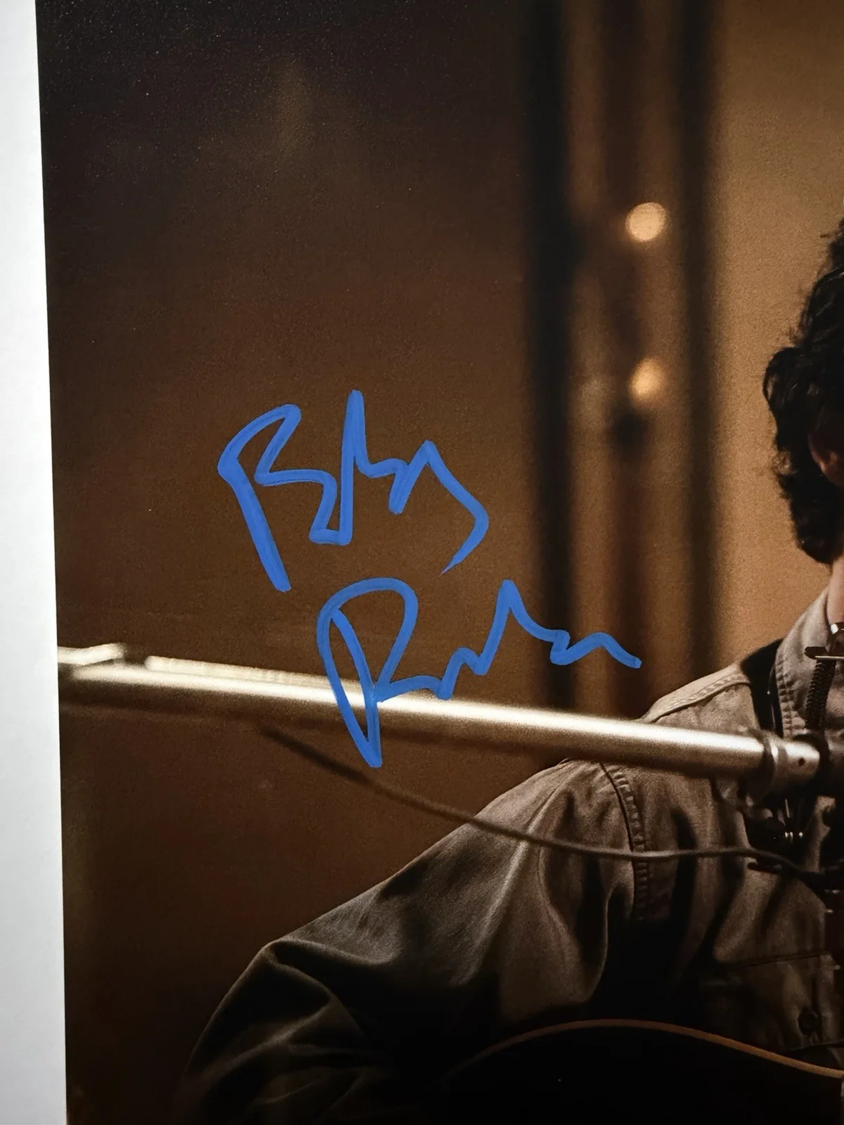 Timothée Chalamet signed photo 8x10 as Bob Dylan autograph no coa, изображение 2