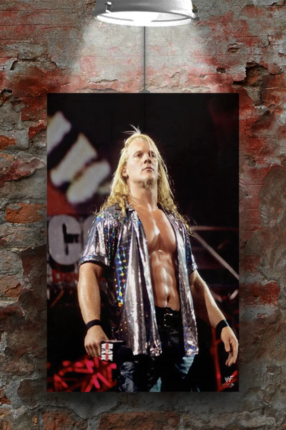 WWE Attitude Era Y2J Arrives Poster | Vintage Wrestling Art Print | Chris Jerich, изображение 2