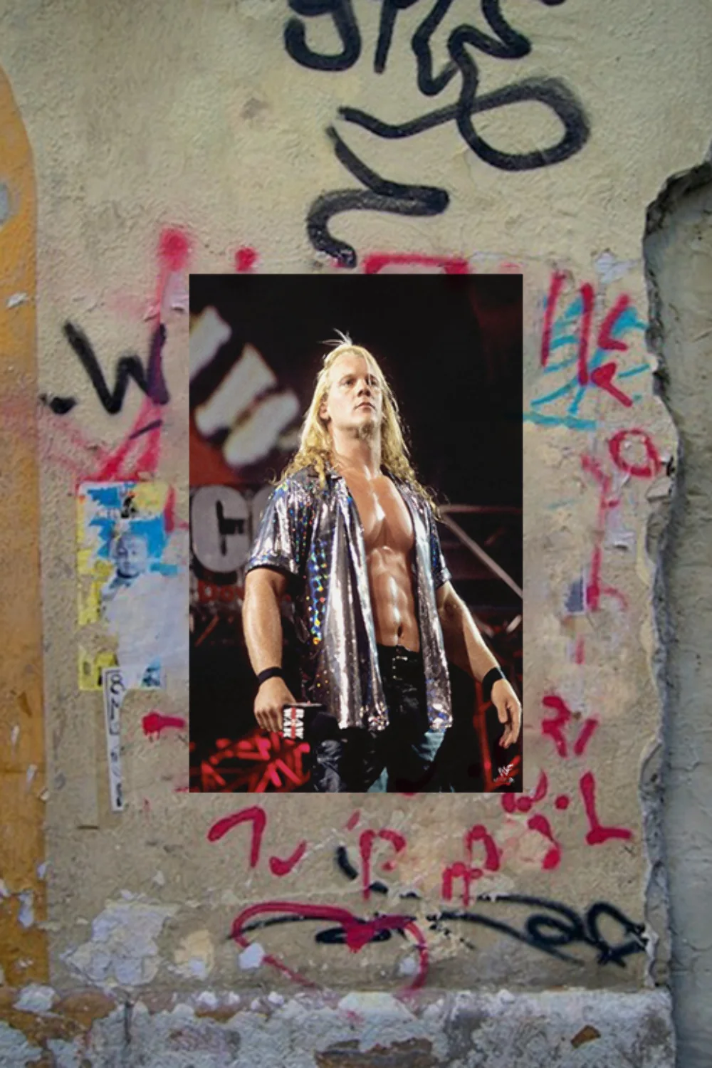WWE Attitude Era Y2J Arrives Poster | Vintage Wrestling Art Print | Chris Jerich, изображение 4