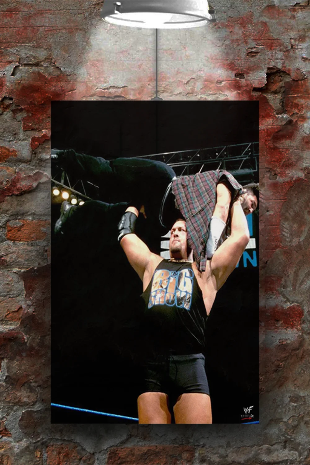 WWE Attitude Era Big Show Hold Up Mick Foley Poster | Vintage Wrestling Art Prin, изображение 2