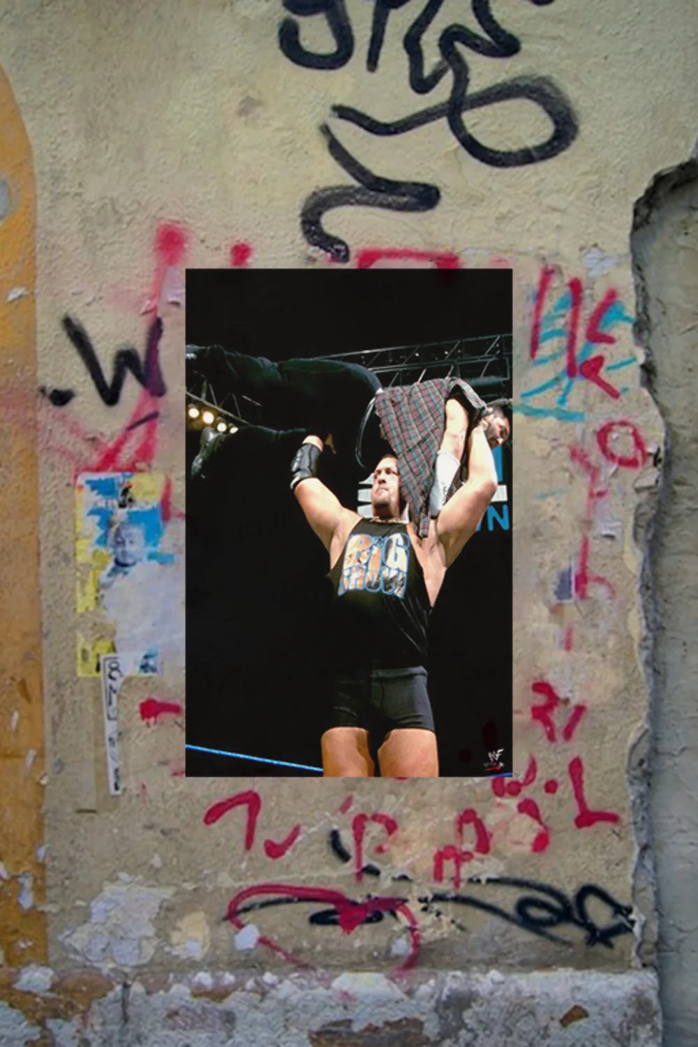 WWE Attitude Era Big Show Hold Up Mick Foley Poster | Vintage Wrestling Art Prin, изображение 4