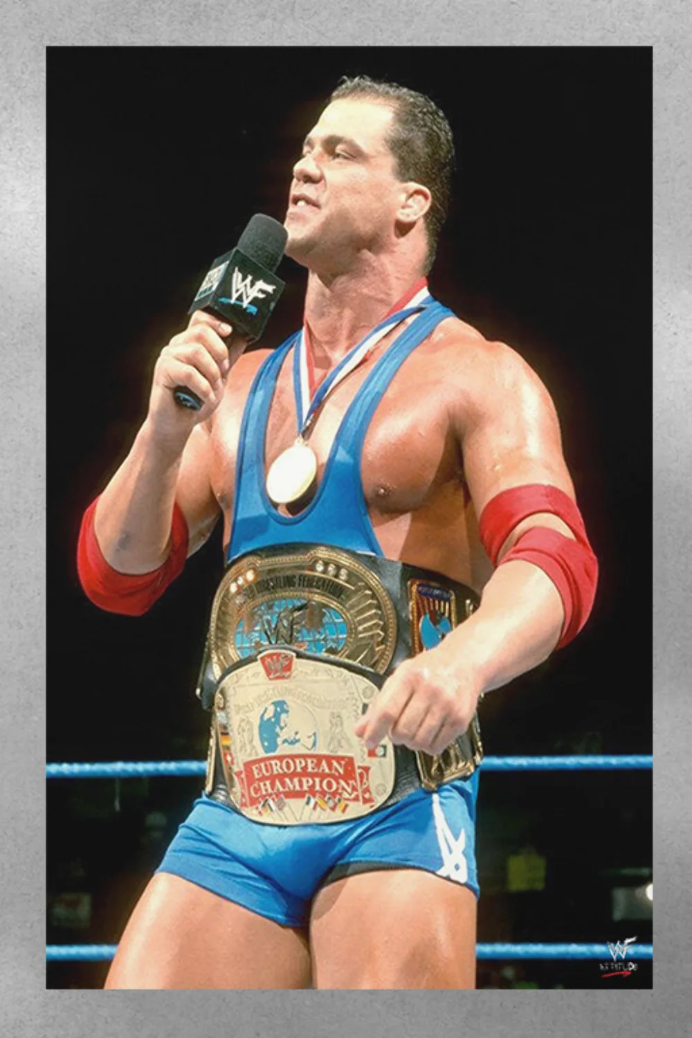 WWE Attitude Era | Kurt Angle Double Champ | Wrestling Poster | WWE Memorabilia, изображение 3