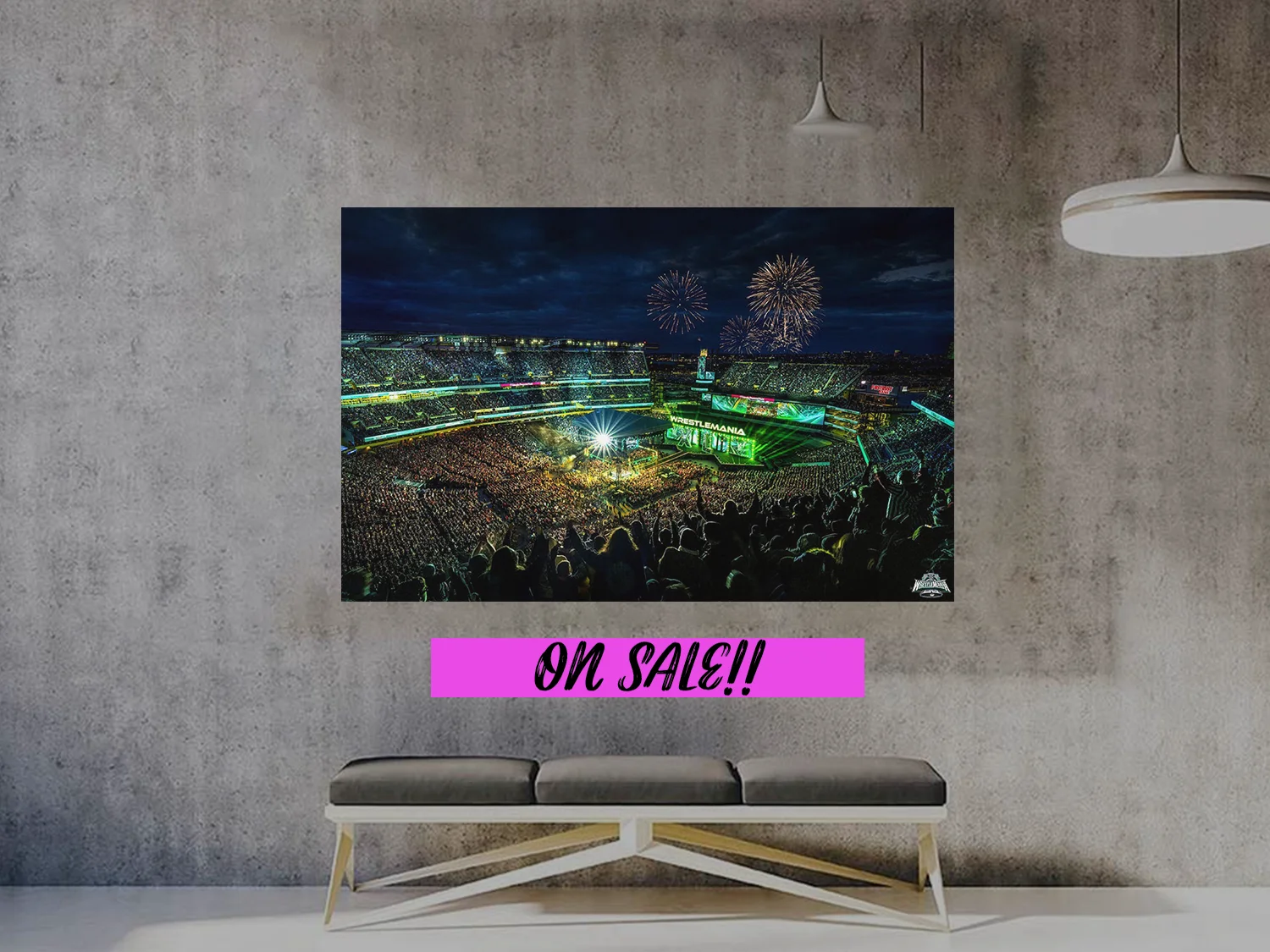 Wrestlemania 40 Premium Gloss Poster | WWE Wrestlemania Epic Wrestlmania 40 Desi, изображение 2