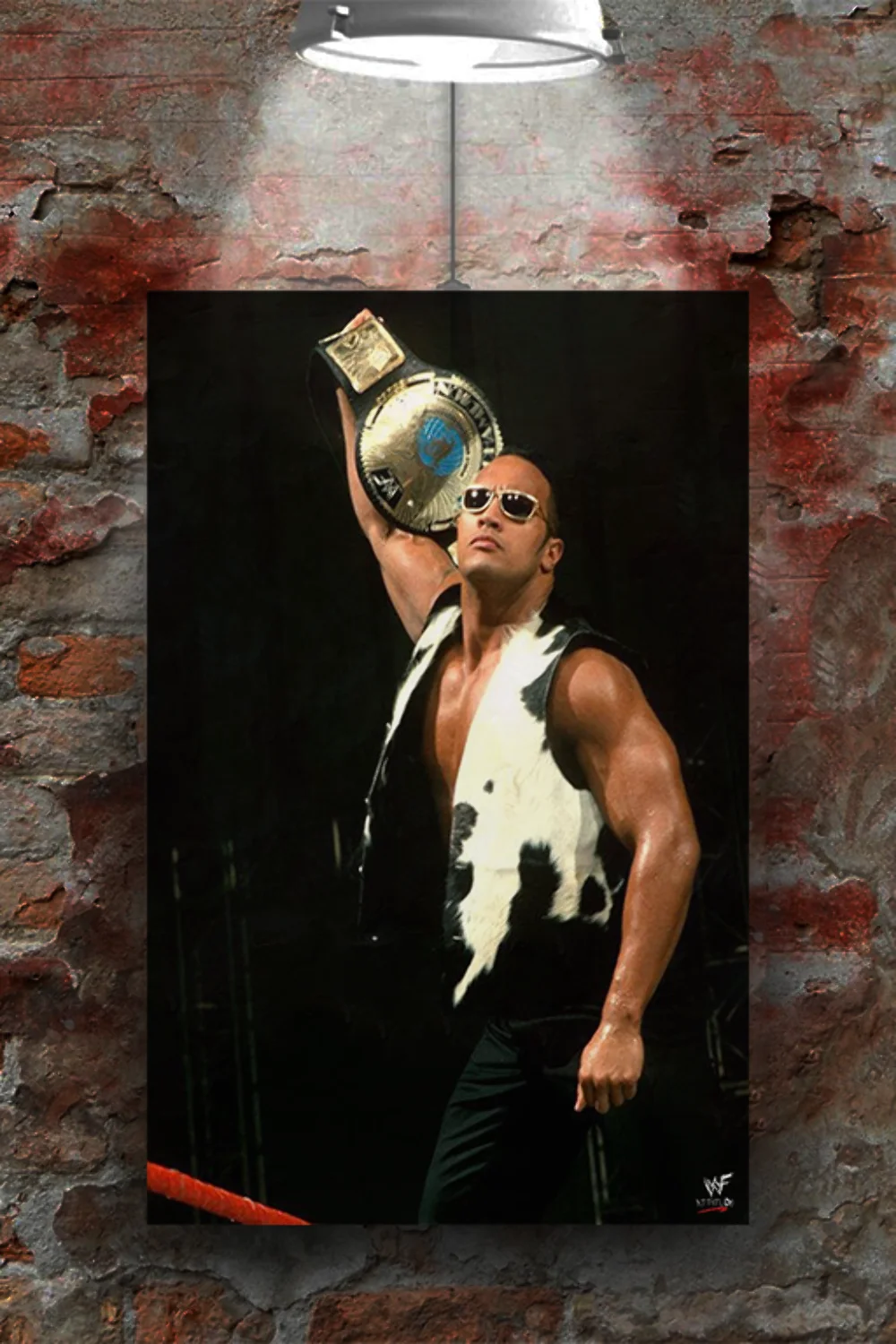 WWE Attitude Era The Rock The Peoples Champion Gloss Poster | Collectible WWE At, изображение 2