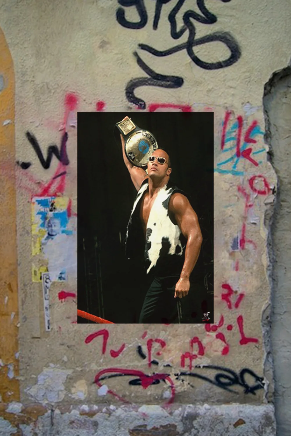 WWE Attitude Era The Rock The Peoples Champion Gloss Poster | Collectible WWE At, изображение 4