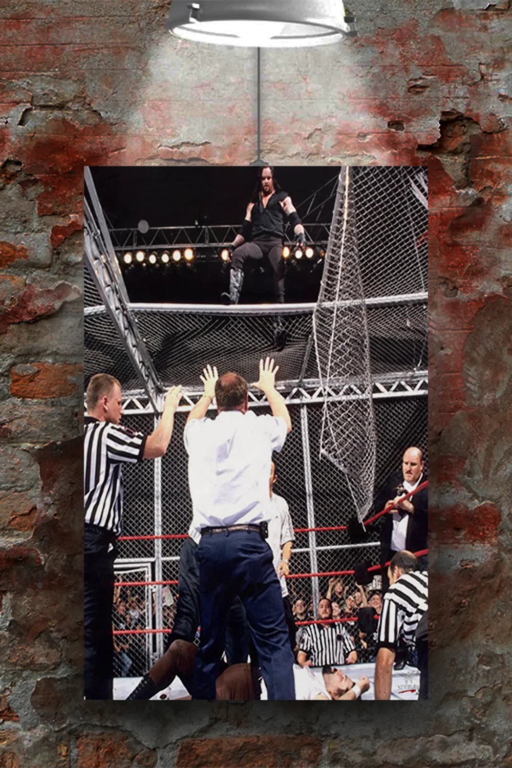 WWE Attitude Era Hell In A Cell WWE Attitude Era Design Premium Gloss Poster | V, image 2