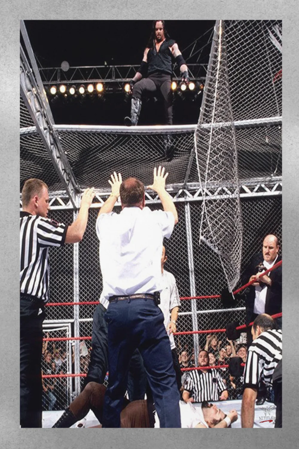 WWE Attitude Era Hell In A Cell WWE Attitude Era Design Premium Gloss Poster | V, image 3