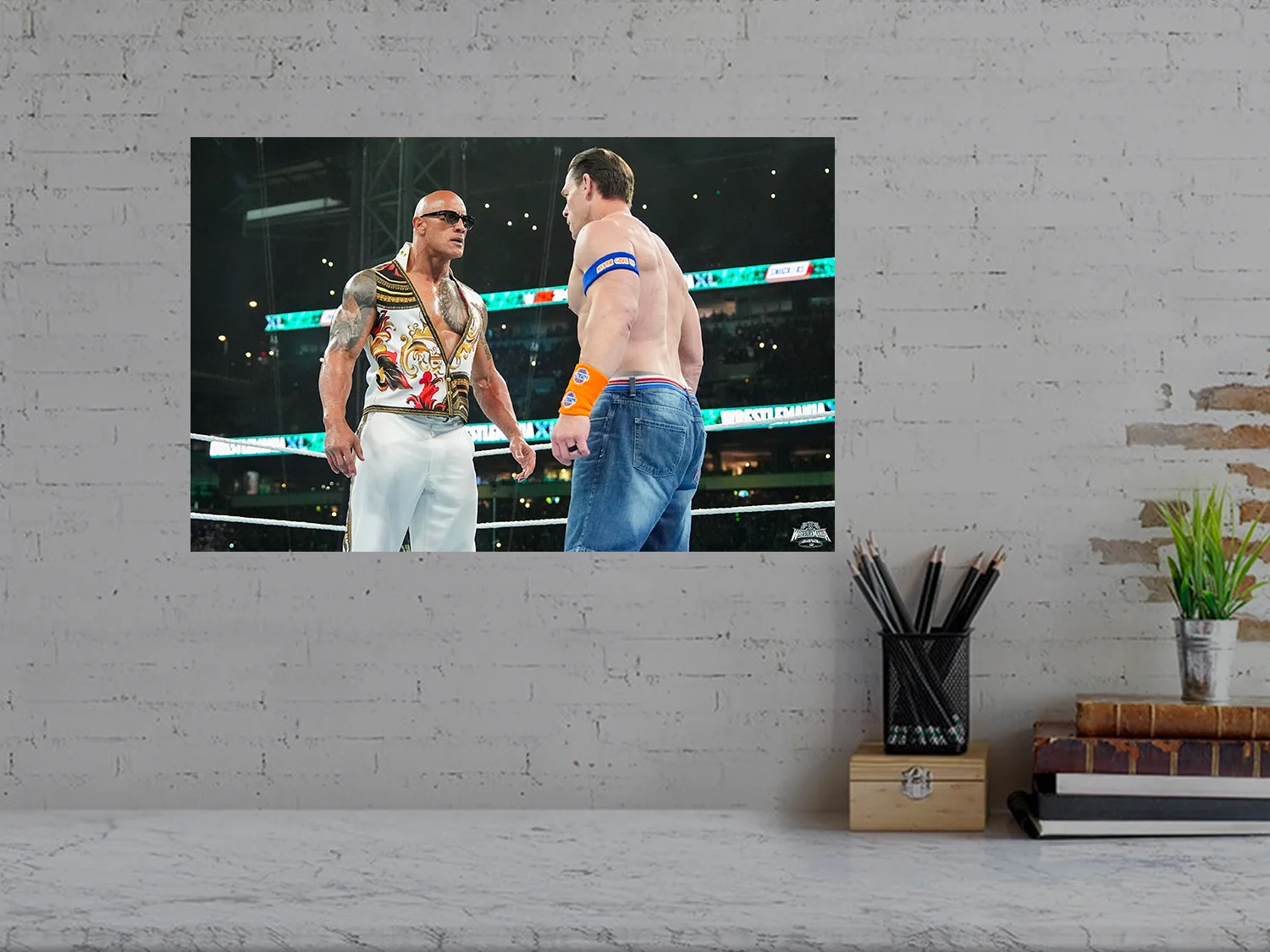 Wrestlemania 40 Poster | The Rock vs John Cena Design | Wrestlemania 40 Event |, image 3