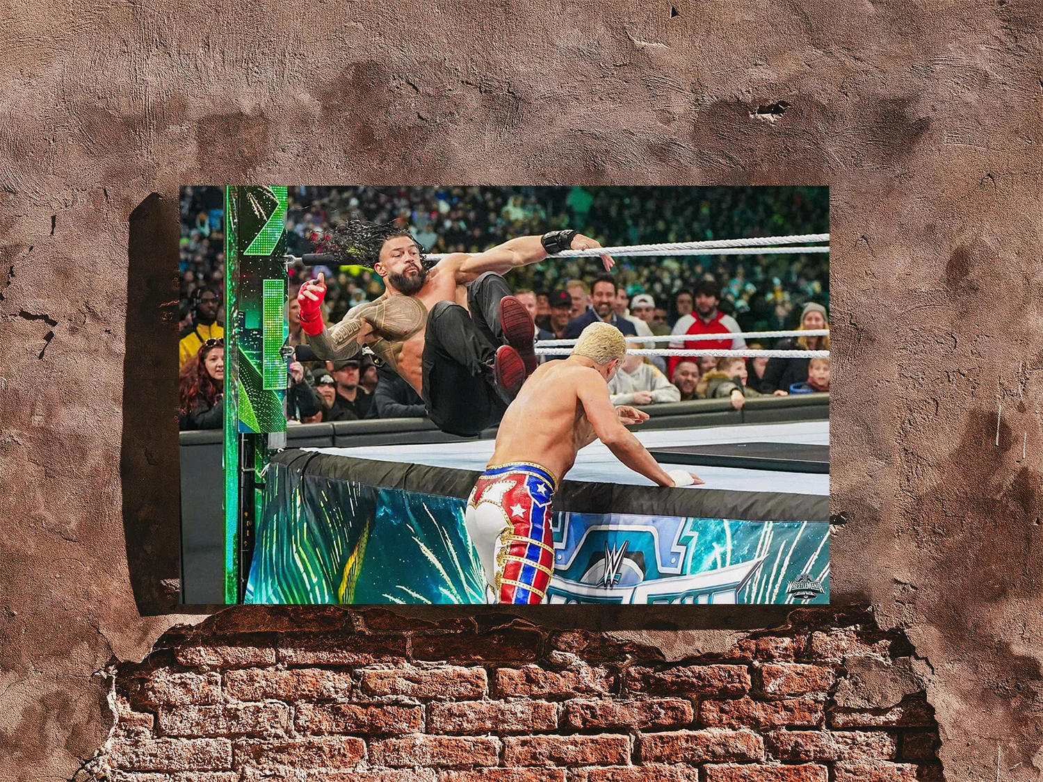 Wrestlemania 40 Poster | Roman Reigns vs Cody Rhodes Design | Premium Gloss | Wr, изображение 4